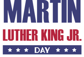 text that says martin luther king jr. day