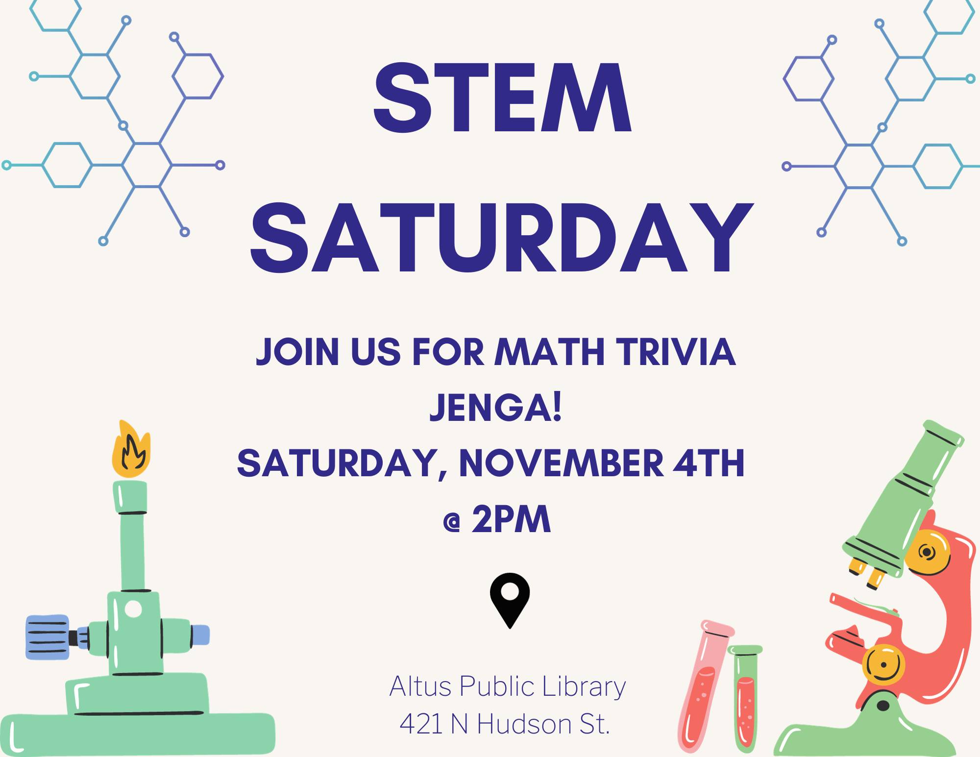 flyer for upcoming stem saturday