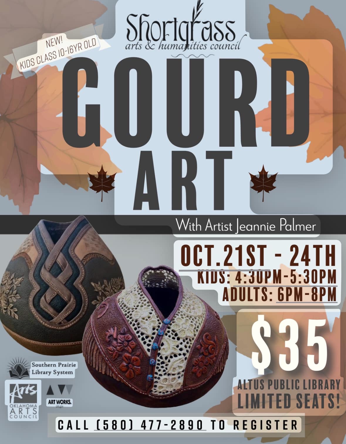 gourd art class flyer